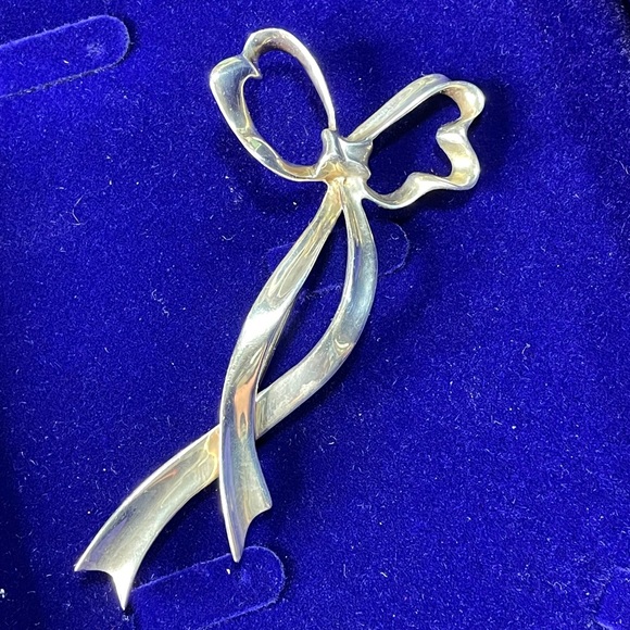 Tiffany & Co. Jewelry - Tiffany and Co. 925 Sterling Bow Brooch